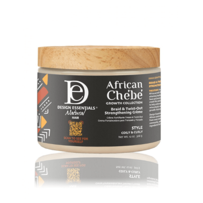 CRÈME FORTIFIANTE BRAID & TWIST-OUT - AFRICAN CHEBE - DESIGN ESSENTIALS